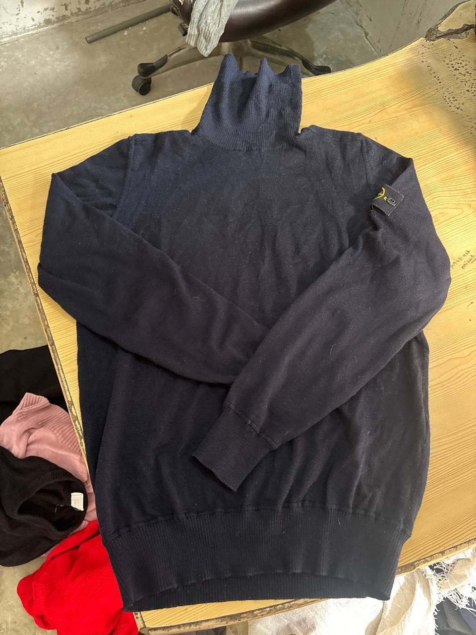 Stone Island водолазка тёмно-синяя, фото 1