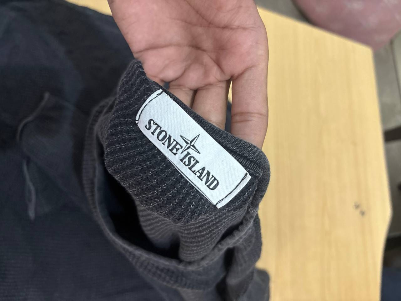 Stone Island свитер тёмно-серый вязаный, фото 2