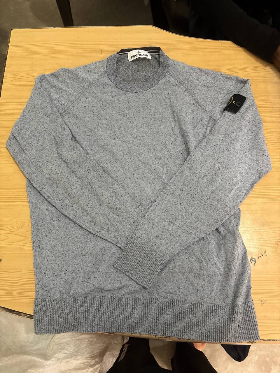Stone Island свитер серый меланж, фото 1
