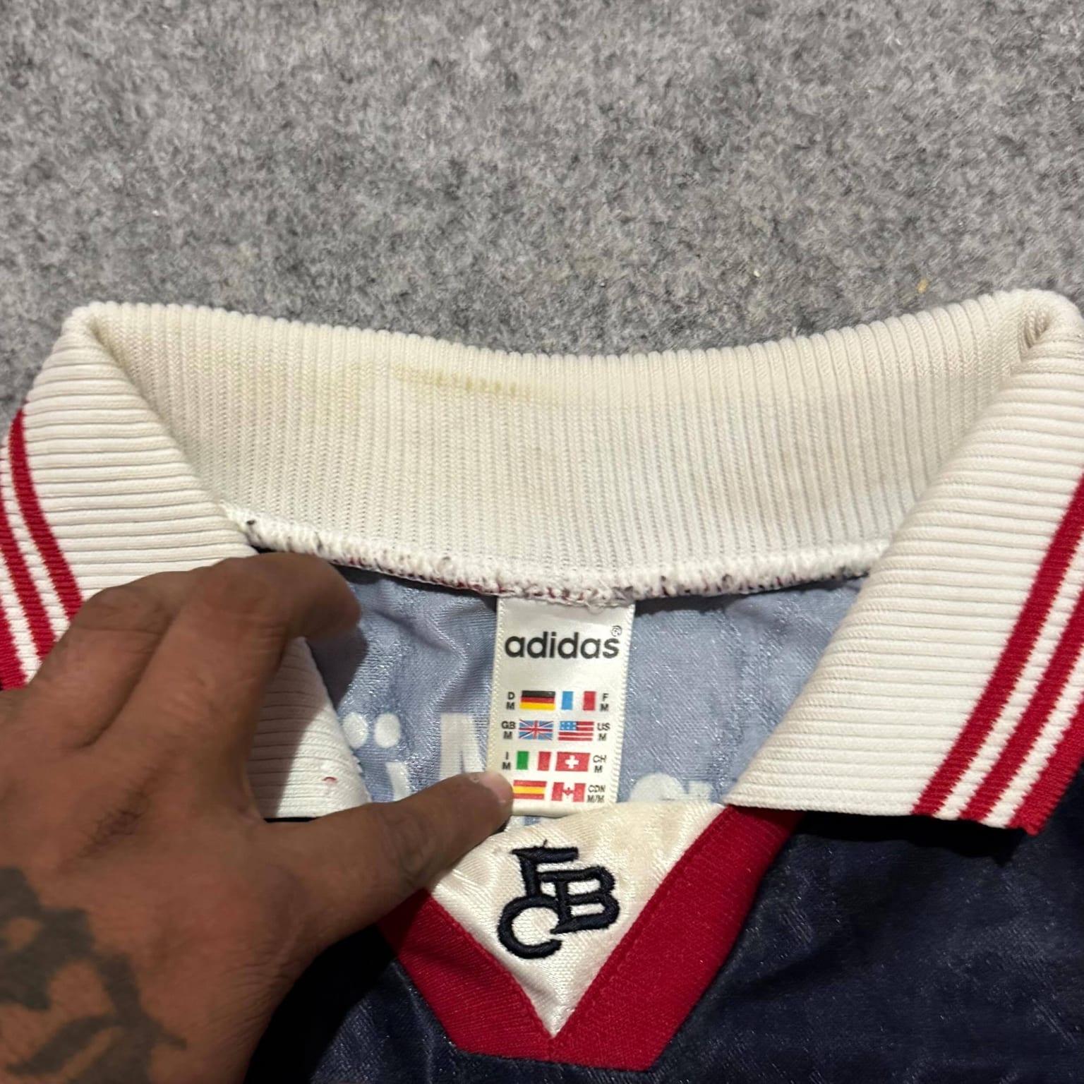 Adidas FC Bayern München 1997-98 away футболка джерси тёмно-синяя OPEL, фото 2