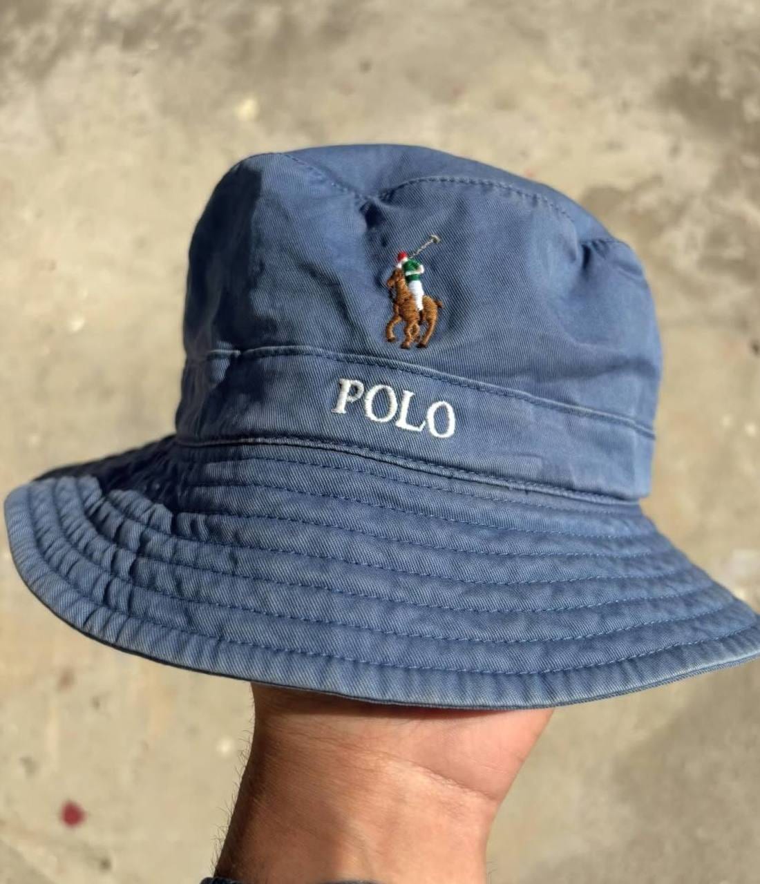 Polo Ralph Lauren панама синяя, фото 1