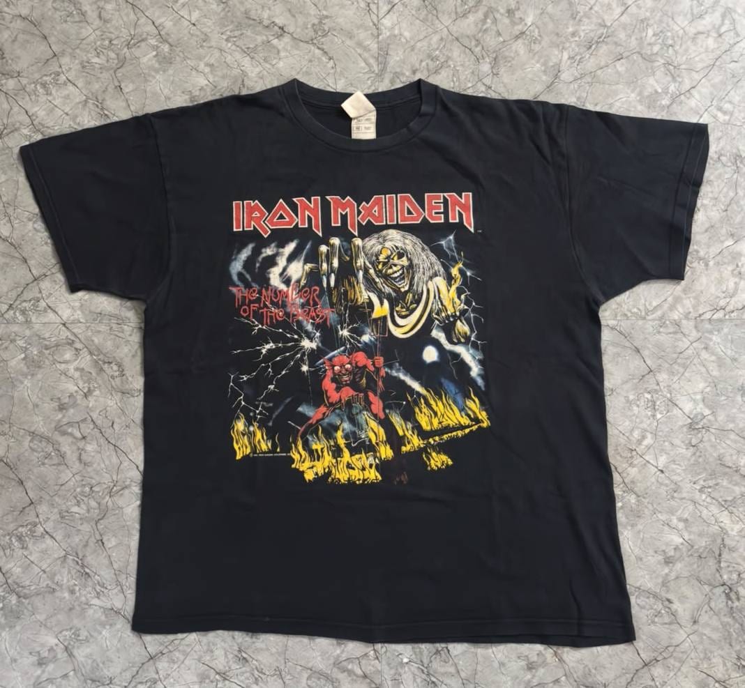 Iron Maiden футболка чёрная The Number of the Beast (1982), фото 1