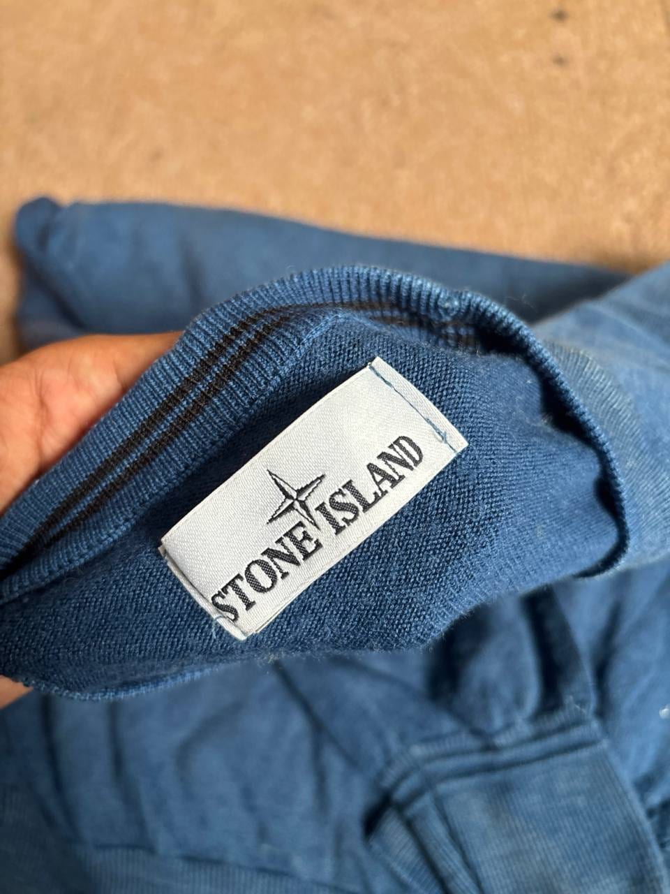 Stone Island свитер синий вязаный джемпер, фото 2