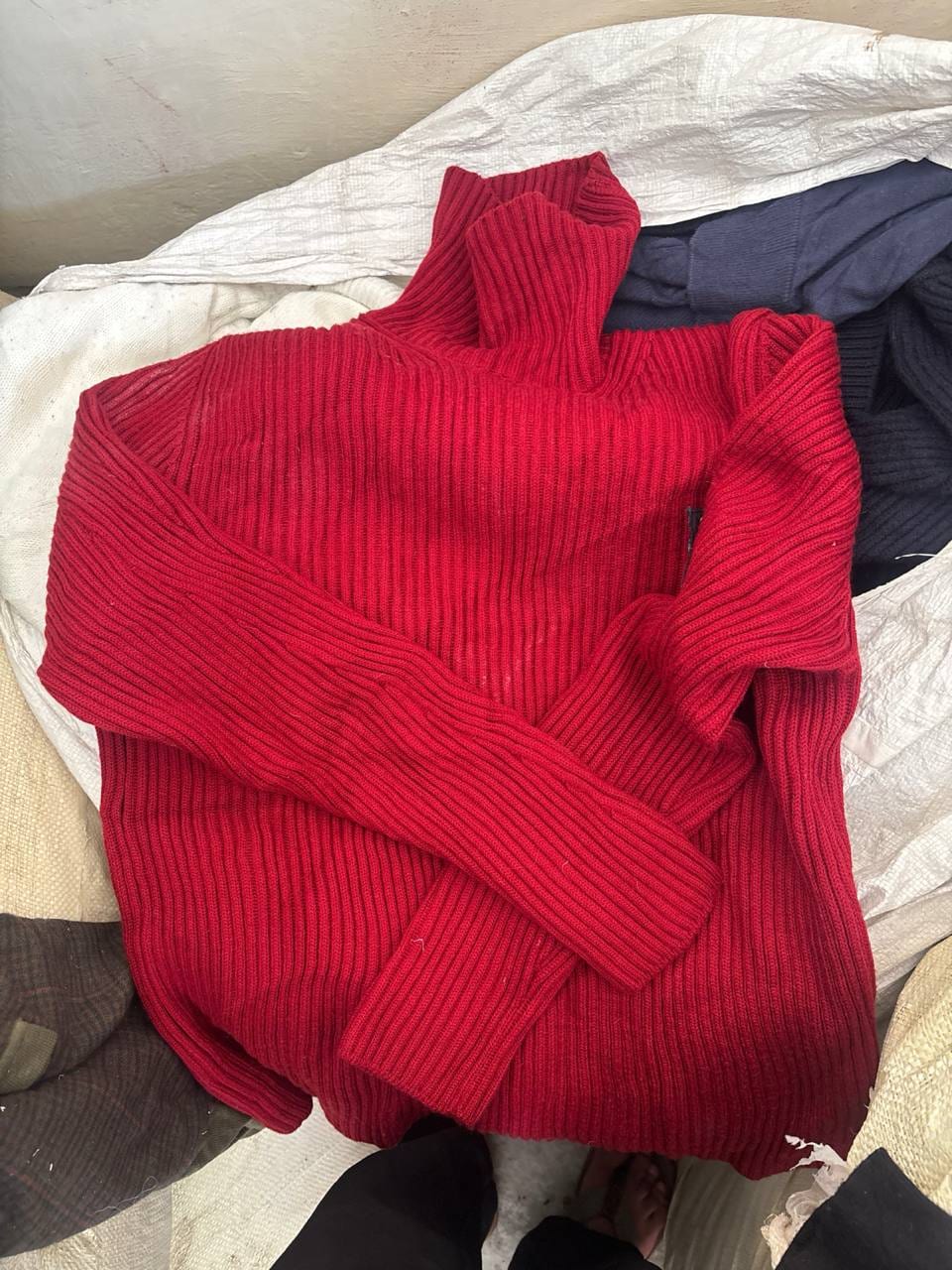 Sportswear Company красный шерстяной свитер с высоким горлом, фото 1
