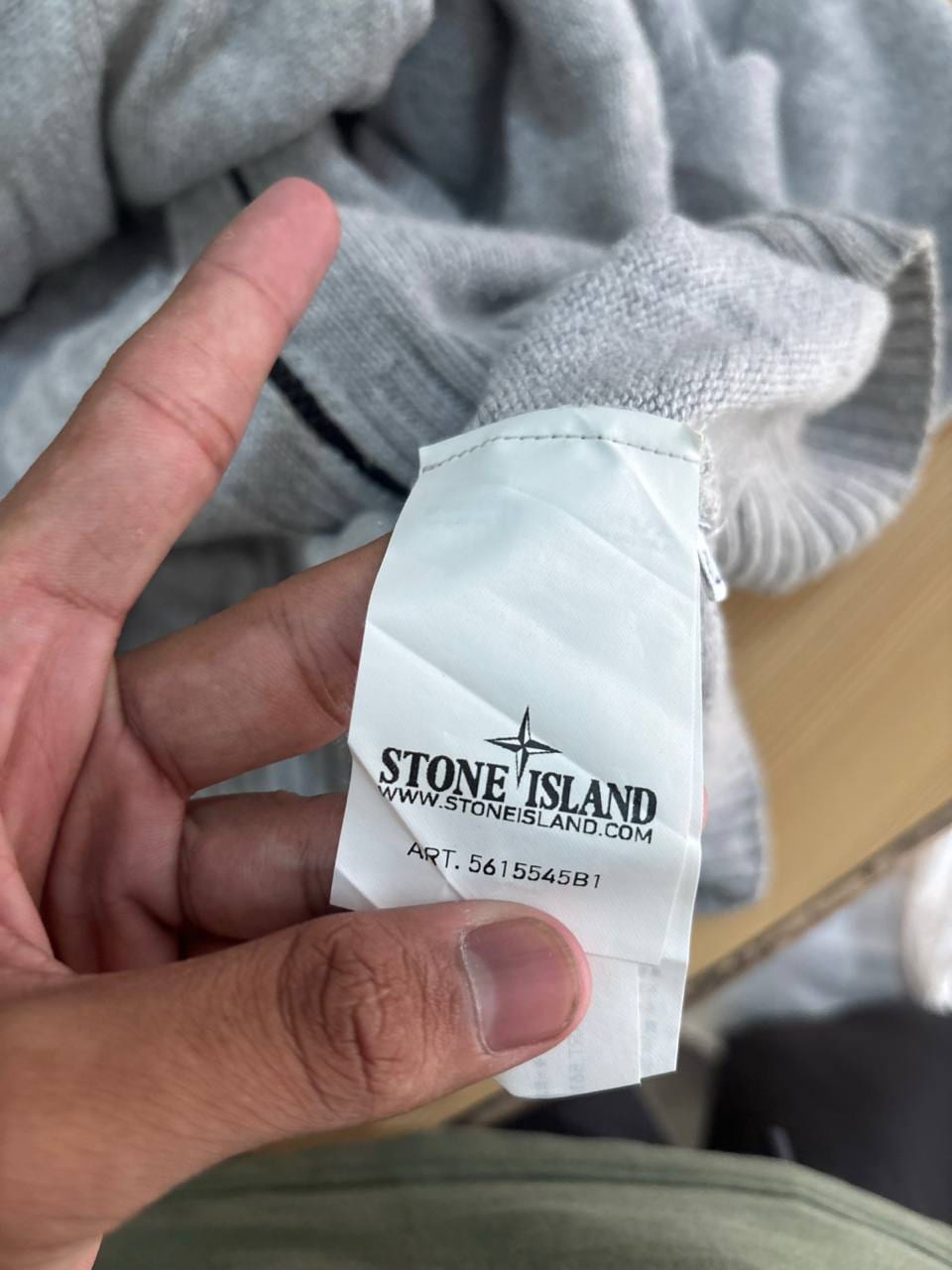 Stone Island серый хлопковый кардиган на молнии, фото 2